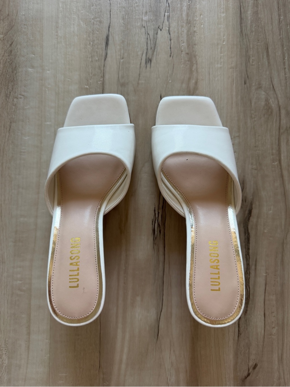 White Slide Sandals for Women